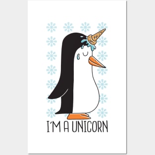 PENGUIN UNICORN Posters and Art